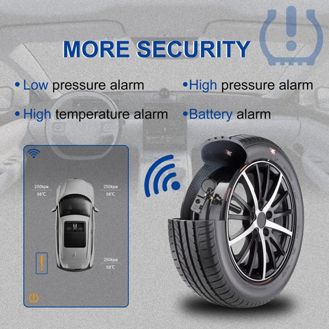 TPMS Sensor 433 MHz 4 Pack Fits Chrysler Jeep Dodge Ram Plug And Play With Auto Relearn After 20 To 30 Minutes Of Driving Pre Programmed