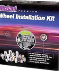 Radius Seat Lug Bolt Wheel Installation Kit For 5 Lug Vehicles M14 X 1.5 Thread Size 51.4mm Length 17mm Hex package