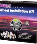 Box of M14x1.5 Thread Size Cone Seat Lug Bolt Kit for 5 Lug Vehicles with included locks and key