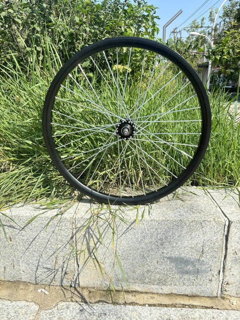 26 Inch Rear Wheel Double Wall Aluminum Beefy Heavy Duty 10G 36 Spokes For MTB Road Cruiser Disc Brake Hub 180mm Sealed Axle 135mm Dropout 22.44 Inch Rim outdoors