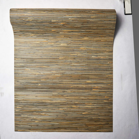 Grasscloth Wallpaper By River Grass In Black Cream Beige Khaki Tan For Dope Texture And Subtle Warmth Unpasted Double Roll Washable And Strippable 36 Inch By 24 Feet 72 Sq Ft Random Pattern Made In China With Midnight Oasis Vibe
