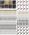 All In One 175 Piece Fishing Swivels Kit With Barrel And Ball Bearing Swivels 3 Way Swivels Coastlock Snaps Safety Snaps