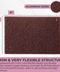 Maroon 6 By 9 Inch Scuff Pads For Paint Prep Aluminum Oxide Surface Prep Cloths With Abrasive Hand Pads For Auto Marine Aerospace