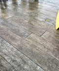Centennial Plank Concrete Stamp Set With Vintage Wood Slab Texture Mats, showing realistic lumber detail in concrete overlay.