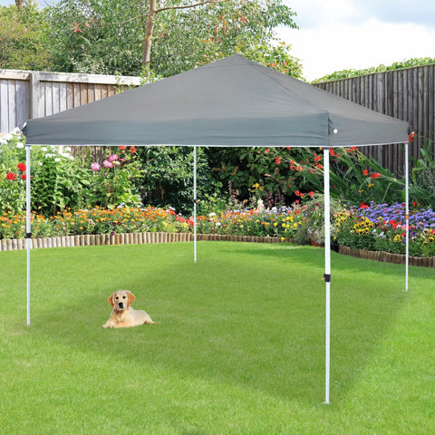 12x12 Canopy Replacement Top For Pop Up Shade Heavy Duty PU Coated 150D Oxford Fabric Gray Cover in garden