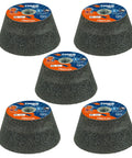 Tiger ZIRC Type 11 Flaring Cup Wheel ZA16-Q 4/3 in x 2 in x 5/8-11 Rim 1 in Back 3/4 in Pack of 5 Beefy Zirconia Grain