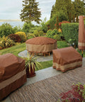 Tough As Nails All Weather Waterproof Patio Table And Chair Cover For Rectangular Or Oval Tables Up To 107 Inches Fits Six Chairs