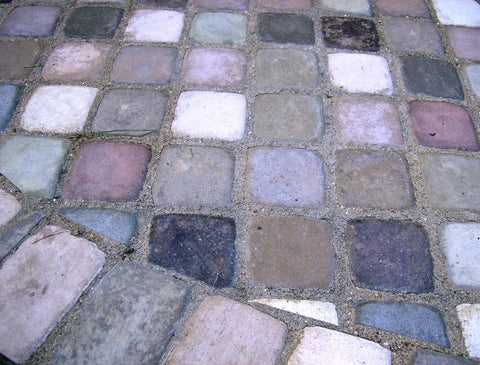 Installed six thick 8x8x2.5 inch concrete paver molds for driveways, patios and cobblestones made from rubberized ABS.