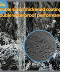 Heavy Duty Waterproof Tarp 4x5 Feet Two Pack 14 Mil Polyethylene Tarps showing waterproof coating and moisture beads