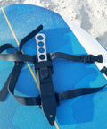 Beefed-Up Dive Knife With Sheath And Leg Strap, Thigh Knife With 440 Stainless Fixed Blade, on blue surfboard