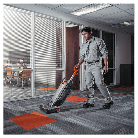 Hoover Commercial Upright Vacuum Cleaner 15 Inch Bagged Model With Powerful Suction And Hexaguard Hepa Filtration For Deep Cleaning Tough Messes In High Traffic Spaces Quiet Operation For Professional Use