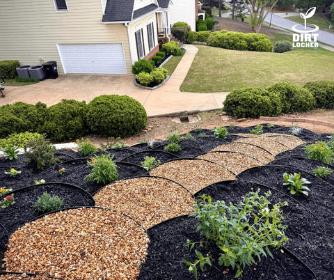 Steep Slope Terracing System 10 Pack Easy Install Detached Landscape Retaining Wall And Erosion Control Kit on hillside