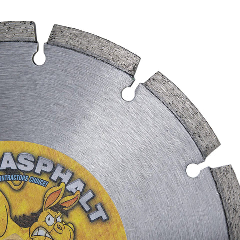 Kick Asphalt 7 Inch Diamond Blade With Segmented Design For Wet Or Dry Cutting Of Asphalt Green Concrete Masonry Block