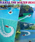 2.4GHz RC Boat With 22 Plus MPH Speed For Adults And Kids High Speed Remote Control Jet Boat For Lakes Rivers And Pools