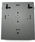 Wall Mount Fiber Enclosure With Splicing Module And Loaded Six Port LC UPC Singlemode Duplex LGX Panel steel back view