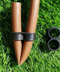 Drip Irrigation Fittings Kit For One Half Inch Tubing 0.600 ID, 18 Piece End Cap Connectors And Drip End Plugs on grass