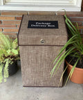 Outdoor Parcel Box Weatherproof Porch Storage Keeps Packages Safe From Rain And Porch Pirates Durable Plastic And Outdoor Fabric