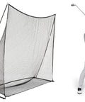 Portable Golf Practice Net For Indoor And Outdoor Swing Training With Quick Setup And Large 8 By 8 Feet Hitting Area Durable Metal And Fiberglass Frame Ball Retrieval Base Grab And Go Friendly Sturdy Yet Lightweight