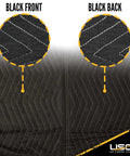 Heavy Duty 12 Pack Large Moving Blankets 80 X 72 Inches Black Polyester Furniture Pads For Movers And Shippers, showing front and back details.