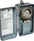 24 Hour Mechanical Time Switch For Indoor Outdoor Use With Noryl Enclosure 120V 20A SPDT Output NEMA 3R Weatherproof Timer