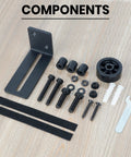 Sliding Barn Door Floor Guide With Bottom Adjustable Roller Eight Setup Options Delivers Quiet Operation And A Flush Design With Felt Strips