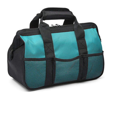 165 Piece Household Tool Set With Bag In Turquoise Featuring Hammer Pliers Screwdrivers Level Hex Keys Saw And Picture Hanging Kit