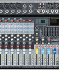 10 Channel 4800W Pro Series Digital Audio Mixer With Built In Amplifier 24 Bit FX 7 Band EQ USB SD FM WMA Outputs DJ Mixer Board