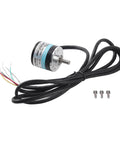 Photoelectric Encoder ABZ Three Phase Incremental Rotary Encoder 24V DC5 with solid shaft and cable for automation and industrial applications