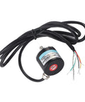 Photoelectric Encoder ABZ Three Phase Incremental Rotary Encoder 24V DC5 with solid shaft and cables for office and industrial use
