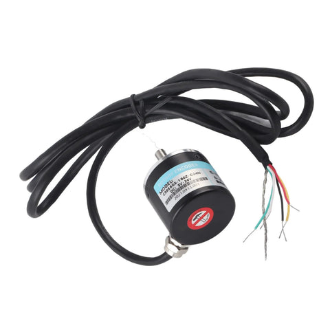 Photoelectric Encoder ABZ Three Phase Incremental Rotary Encoder 24V DC5 with solid shaft and cables for office and industrial use