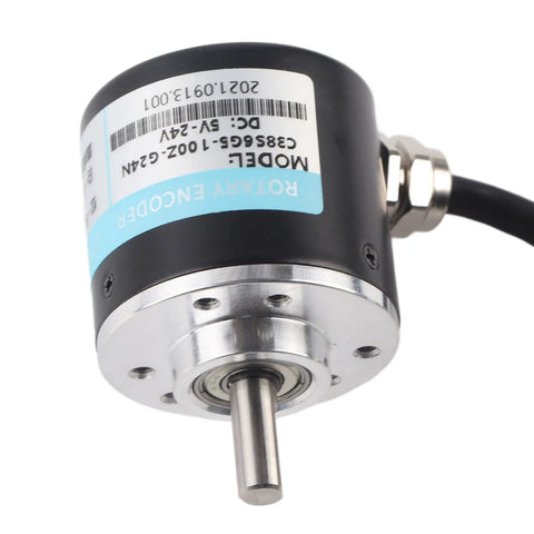Photoelectric Encoder ABZ Three Phase Incremental Rotary Encoder 24V DC5 Solid Shaft For Office Automation And Industrial Engineering