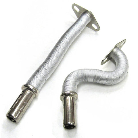 Ez Flex Adjustable Universal Venturi Tubes 2-Pack For Gas Grills With Square Mount, Promotes Even Gas Flow, Includes 2 Gaskets And 4 Screws