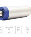 Air Cooled Spindle 1.5kW ER11 220V for CNC Milling shown with connector and specifications table