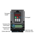 Frequency drive with keypad for Air Cooled Spindle Kit 1.5kW ER16, 80mm Shaft, Four P4 Bearings, 0.01mm Runout, CNC routers and milling