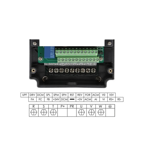 Frequency drive component detail for Air Cooled Spindle Kit 1.5kW ER16, 80mm Shaft, Four P4 Bearings, 0.01mm Runout, CNC use.