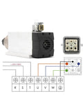 Air Cooled Spindle With Ceramic Bearings 4 Bearings 220V 2.2kW ER25 CNC Spindle Kit Inverter wiring setup