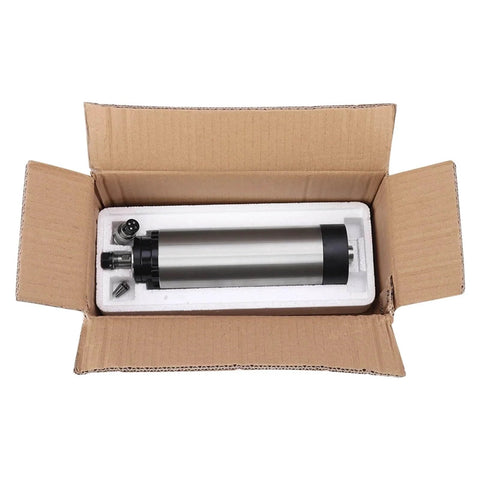 Air Cooled CNC Spindle Motor 1.5KW 220V Dual Voltage 110V Option 24000 RPM 65mm Bore Four Bearings in packaging