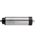 Air Cooled CNC Spindle Motor 1.5KW 220V Dual Voltage 110V Option 24000 RPM 65mm Bore shown in horizontal position.