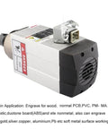Square Air Cooled CNC Spindle Motor With ER20 Chuck And Four Bearings 1.5kW 380V for Wood Carving CNC Routers