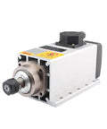 Air Cooled Spindle Motor Three Point Five Kilowatt 220V Or 380V With ER20 Chuck Four Bearing Square Flange Beefy Built