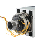 Air Cooled 7.5KW CNC Spindle Motor With 18000 RPM ER32, metal body and threading, oil effect, inverter ready, 220V router spindle