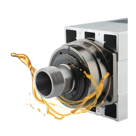 Air Cooled 7.5KW CNC Spindle Motor With 18000 RPM ER32, metal body and threading, oil effect, inverter ready, 220V router spindle