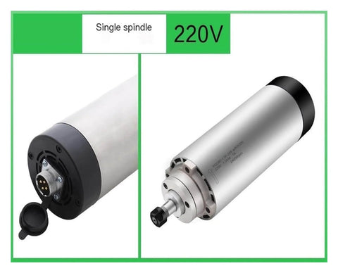1.5kW Air Cooled CNC Spindle Motor 80mm Diameter High Speed Four Bearings For CNC Mills And Engravers 220V Durable Metal Body