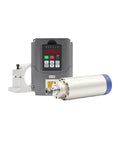 Pro Grade 1.5kW ER16 Air Cooled CNC Milling Spindle with 4 High Speed Bearings, 220V Inverter VFD, 80mm Mount Bracket