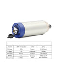 Pro Grade 1.5kW ER16 Air Cooled CNC Milling Spindle displayed with technical specifications, highlighting 80mm diameter and 220V power
