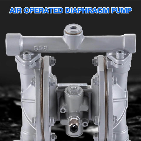 Air Operated Double Diaphragm Pump With One Half Inch Inlet And Outlet For Waste Oil And Chemical Transfer No Fuss Heavy Duty 9 GPM