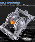 Air Operated Double Diaphragm Pump With One Half Inch Inlet And Outlet For Waste Oil And Chemical Transfer 9 GPM View