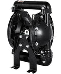 Air Operated Double Diaphragm Pump 1 Inch Inlet Outlet Aluminum, 35 GPM Max, 120 PSI, Industrial Use, PTFE Diaphragms, Corrosion Resistant