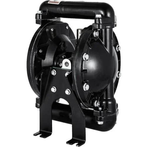 Air Operated Double Diaphragm Pump 1 Inch Inlet Outlet Aluminum, 35 GPM Max, 120 PSI, Industrial Use, PTFE Diaphragms, Corrosion Resistant