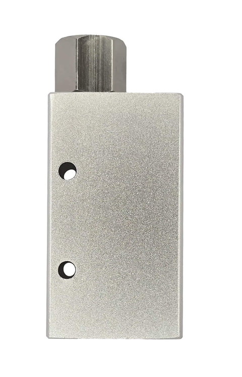 Front view of Vacuum Generator With G One Quarter Inch Female Thread Aluminum Alloy Body Durable Pneumatic Air Exhaust Generator